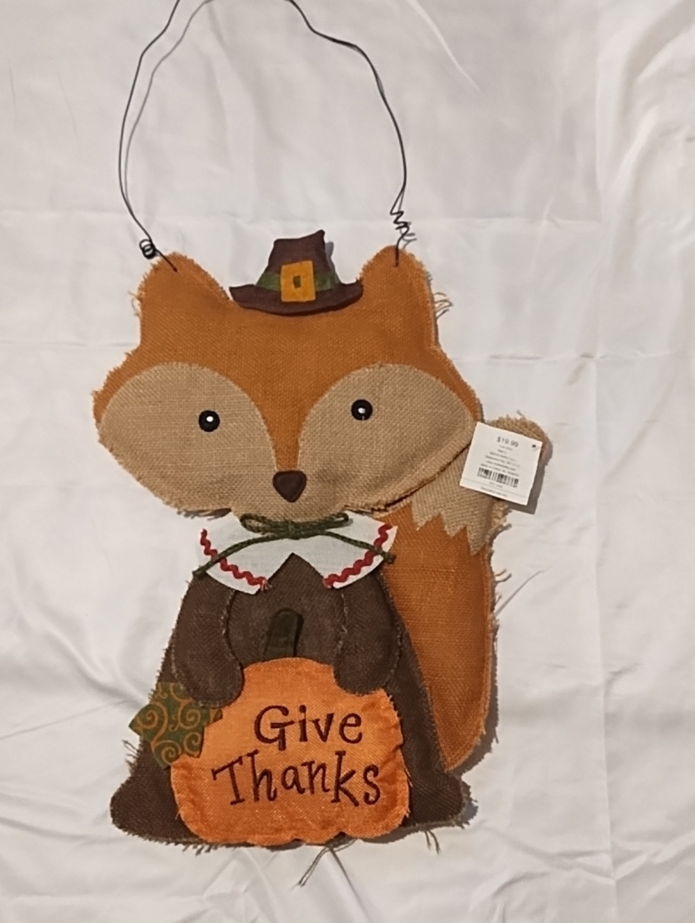 Hobby Lobby NWT Fox Hanging Accent in Orange and Brown Fall Perfect.